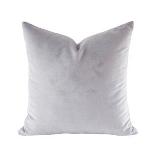 elegant anti wrinkle velvet pillow covers in shades of light grey