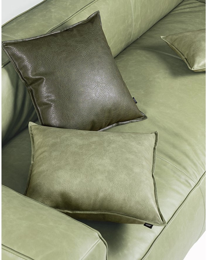 Touch Me Leather Pillow Cover