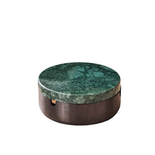 bronze marble ashtray and spice decor large