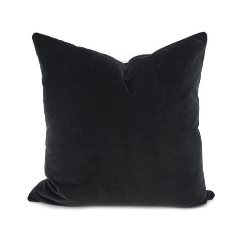 elegant anti wrinkle velvet pillow covers in black