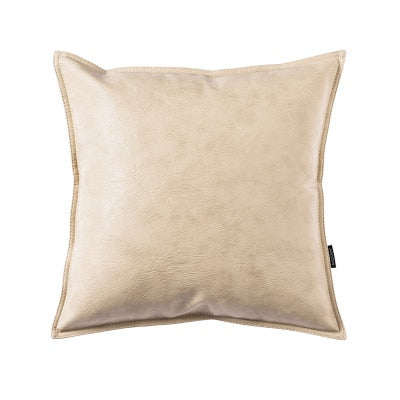 Touch Me Leather Pillow Cover