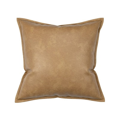 Touch Me Leather Pillow Cover