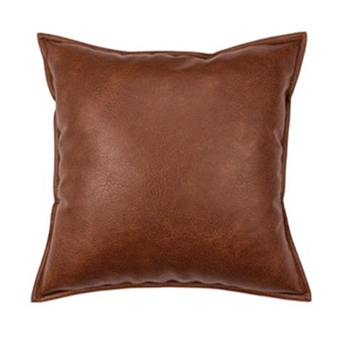 Touch Me Leather Pillow Cover