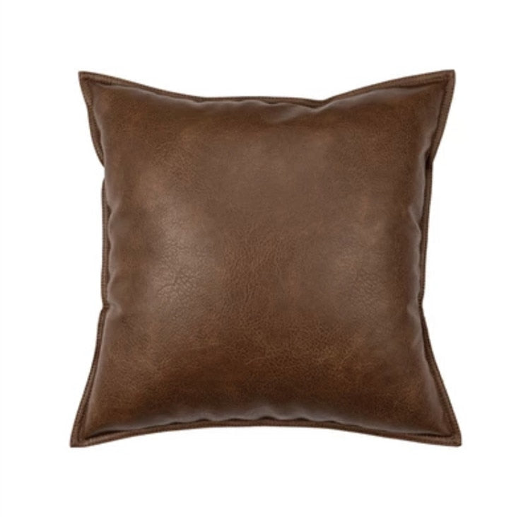 Touch Me Leather Pillow Cover